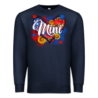 Navy American mini heart Premium Sweatshirt - Neo Western