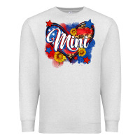 Oatmeal Heather American mini heart Premium Sweatshirt - Neo Western