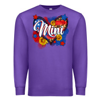 Purple American mini heart Premium Sweatshirt - Neo Western
