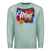 Seafoam American mini heart Premium Sweatshirt - Neo Western