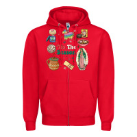 Red tis the season Zipper Hoodie - MaliasSmallBusiness