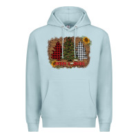 Blue Mist merry and bright with tree's Premium Hoodie - AdoDesignShop