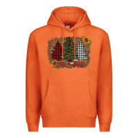 Carrot merry and bright with tree's Premium Hoodie - AdoDesignShop