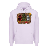 Lilac merry and bright with tree's Premium Hoodie - AdoDesignShop