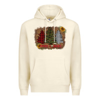 Sandshell merry and bright with tree's Premium Hoodie - AdoDesignShop