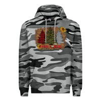 Slate Camo merry and bright with tree's Premium Hoodie - AdoDesignShop