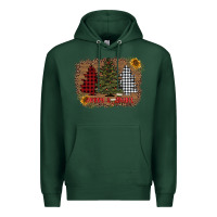 Sports Green merry and bright with tree's Premium Hoodie - AdoDesignShop