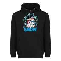 Black let it snow Heavyweight Hoodie - RanaPortraitStore