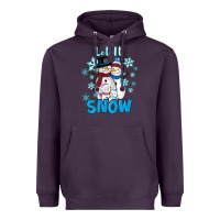 Plum let it snow Heavyweight Hoodie - RanaPortraitStore