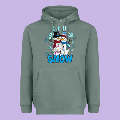 Let It Snow Heavyweight Hoodie Designed By Ranaportraitstore