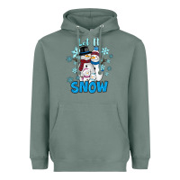 Sage let it snow Heavyweight Hoodie - RanaPortraitStore