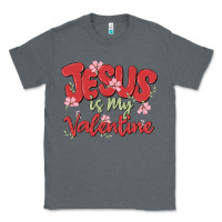 Charcoal Heather jesus is my valentine Classic Tee - MaliasSmallBusiness