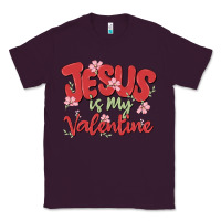 Plum jesus is my valentine Classic Tee - MaliasSmallBusiness