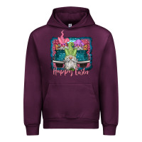 Mauve Wine happy easter gnomes farm truck Urban Hoodie - Jasminsmagicworld