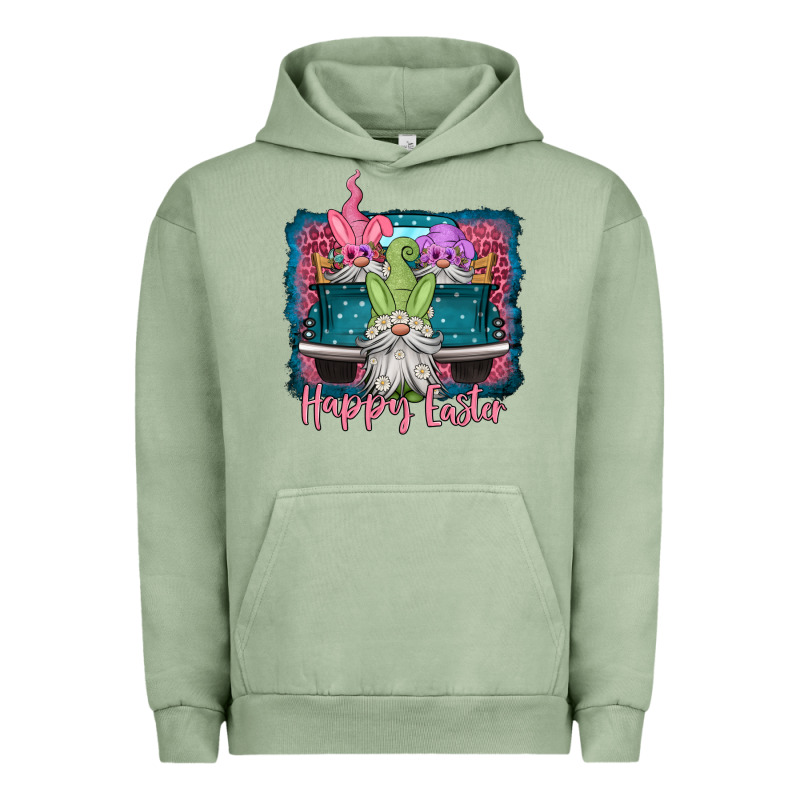 Happy Easter Gnomes Farm Truck Urban Hoodie by Jasminsmagicworld | Teevron