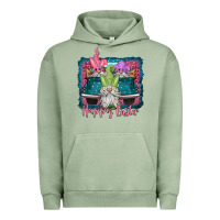 Pigment Oil Green happy easter gnomes farm truck Urban Hoodie - Jasminsmagicworld