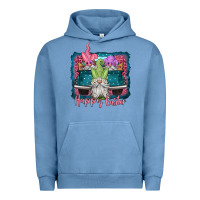 Pigment Pebble Blue happy easter gnomes farm truck Urban Hoodie - Jasminsmagicworld