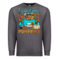 Charcoal Heather farm fresh pumpkins Premium Sweatshirt - HRA Design Shop