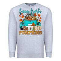 Heather Grey farm fresh pumpkins Premium Sweatshirt - HRA Design Shop