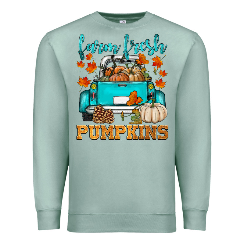Farm Fresh Pumpkins Premium Sweatshirt by HRA Design Shop | Teevron