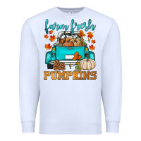 White farm fresh pumpkins Premium Sweatshirt - HRA Design Shop