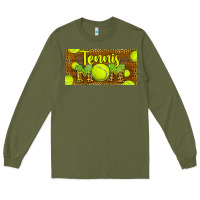 Army Green tennis mom license plate Long Sleeve Tee - BarkalooDesign