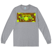 Heather Grey tennis mom license plate Long Sleeve Tee - BarkalooDesign