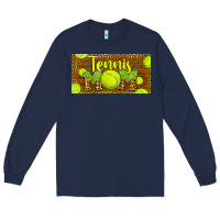 Navy tennis mom license plate Long Sleeve Tee - BarkalooDesign