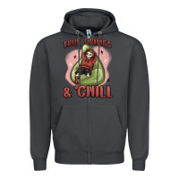 Smoke true crimes & chill Zipper Hoodie - MaliasSmallBusiness