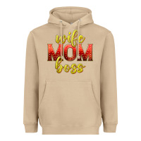 Mushroom wife mom boss Heavyweight Hoodie - texasbilliewilder