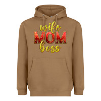 Toasted Coconut wife mom boss Heavyweight Hoodie - texasbilliewilder