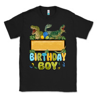 Black customized dinosaur birthday boy Classic Tee - MaliasSmallBusiness