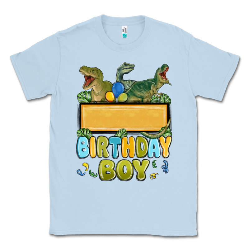 Customized Dinosaur Birthday Boy Classic Tee by MaliasSmallBusiness | Teevron