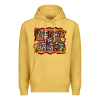 Antique Gold merry and bright Premium Hoodie - AdoDesignShop