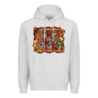 Dove Grey merry and bright Premium Hoodie - AdoDesignShop