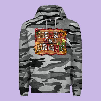 Merry And Bright Premium Hoodie Designed By Adodesignshop