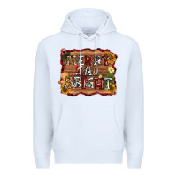 White merry and bright Premium Hoodie - AdoDesignShop
