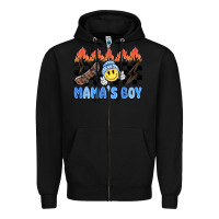 Black mama's boy Zipper Hoodie - MaliasSmallBusiness