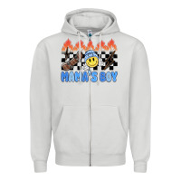 Dove Grey mama's boy Zipper Hoodie - MaliasSmallBusiness