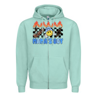 Seafoam mama's boy Zipper Hoodie - MaliasSmallBusiness