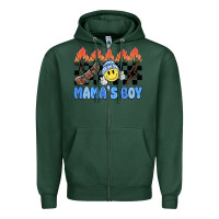 Sports Green mama's boy Zipper Hoodie - MaliasSmallBusiness
