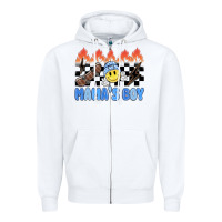 White mama's boy Zipper Hoodie - MaliasSmallBusiness