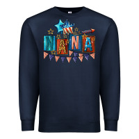 Navy American Nana 4th of july Premium Sweatshirt - CowGirlArtShop