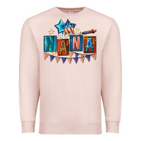 Pale Pink American Nana 4th of july Premium Sweatshirt - CowGirlArtShop