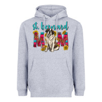 Heather Grey western st bernard mom Heavyweight Hoodie - texasbilliewilder