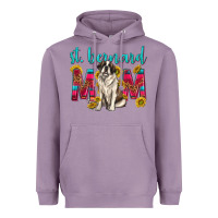 Lavender western st bernard mom Heavyweight Hoodie - texasbilliewilder