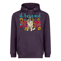 Plum western st bernard mom Heavyweight Hoodie - texasbilliewilder
