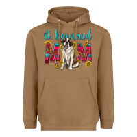 Toasted Coconut western st bernard mom Heavyweight Hoodie - texasbilliewilder