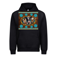 Black western baby cow turquoise gemstones  leopards Urban Hoodie - BarkalooDesign