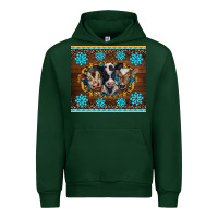 Forest Green western baby cow turquoise gemstones  leopards Urban Hoodie - BarkalooDesign